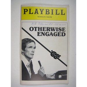 Otherwise Engaged 1977 Playbill Plymouth Theatre Theatrical Memorabilia